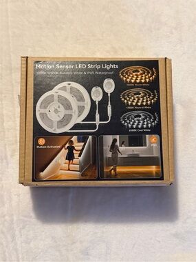 Motion Sensor LED Strip Lights - Warm/Neutral/Cool White